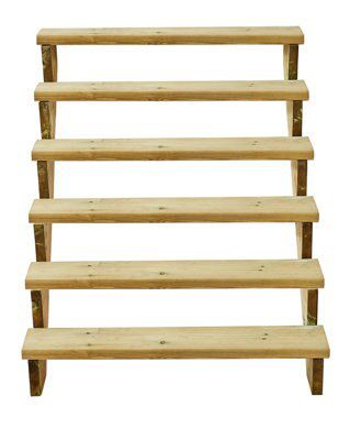 Richard Burbidge Redwood Deck step (W)1066mm (T)40mm, Set of 8