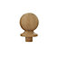 Richard Burbidge Trademark Ball Natural Oak Newel cap (L)85mm (W)85mm