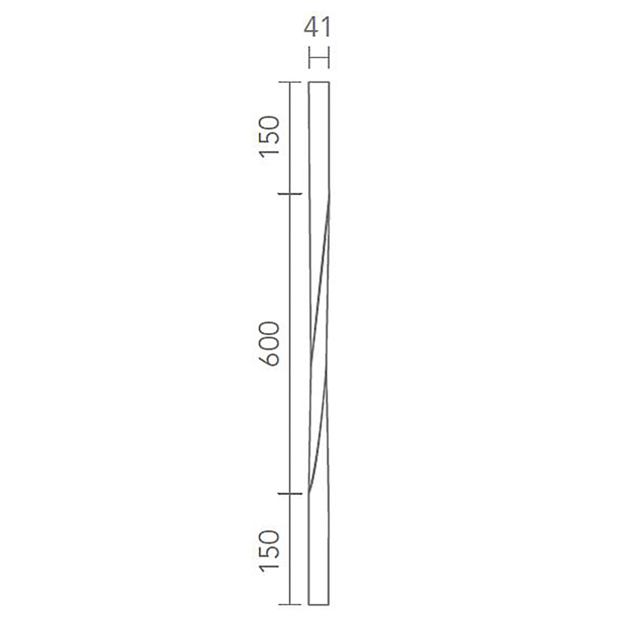 Richard Burbidge Twisted Brown Pine Square Spindle (H)895mm (W)41mm