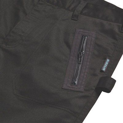 Rigour Holster pocket Black Trousers, W32" L32"