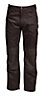 Rigour Multi-pocket Black Trousers, M W34" L34"