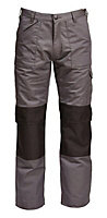 Rigour Multi-pocket Grey Trousers, L W36" L34"