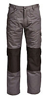 Rigour Multi-pocket Grey Trousers, S W32" L34"