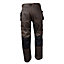 Rigour Tradesman Black & brown Trousers, M W34" L31.89"