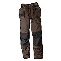 Rigour Tradesman Black & brown Trousers, XXL W40" L31.89"