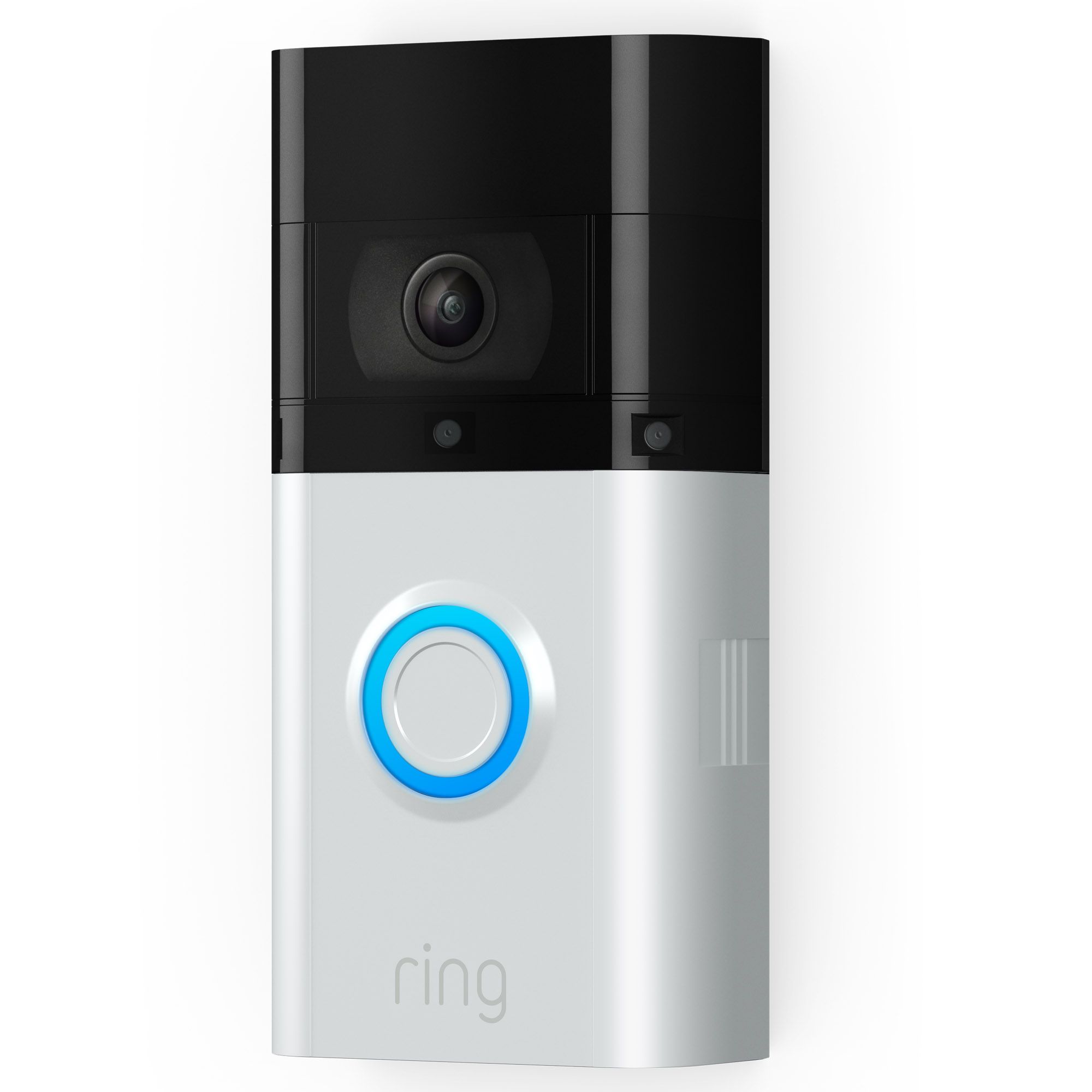 Ring 3 Plus Silver nickel Wireless Video doorbell DIY at B&Q