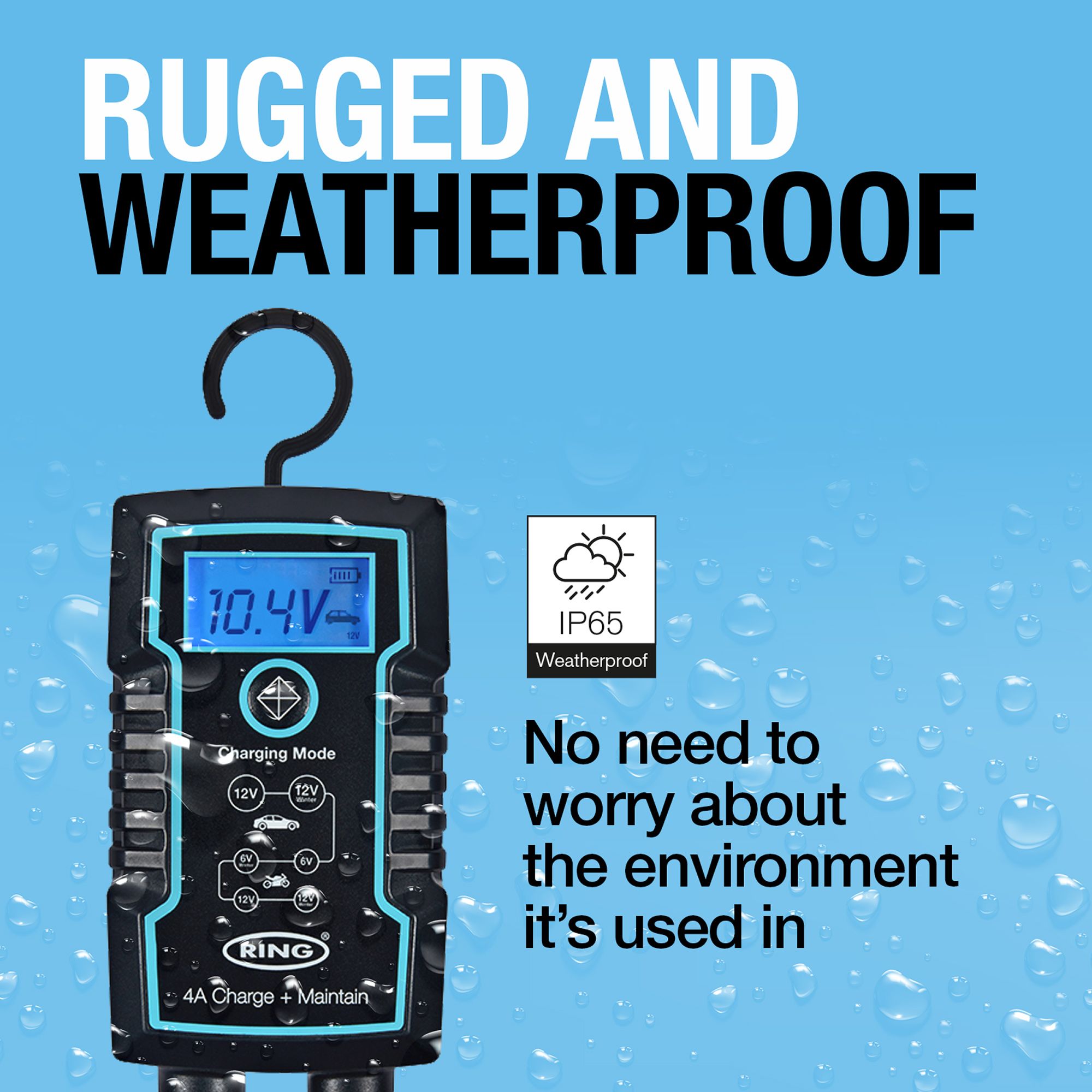 Ring Automotive 800 Series 4A Smart car battery charger