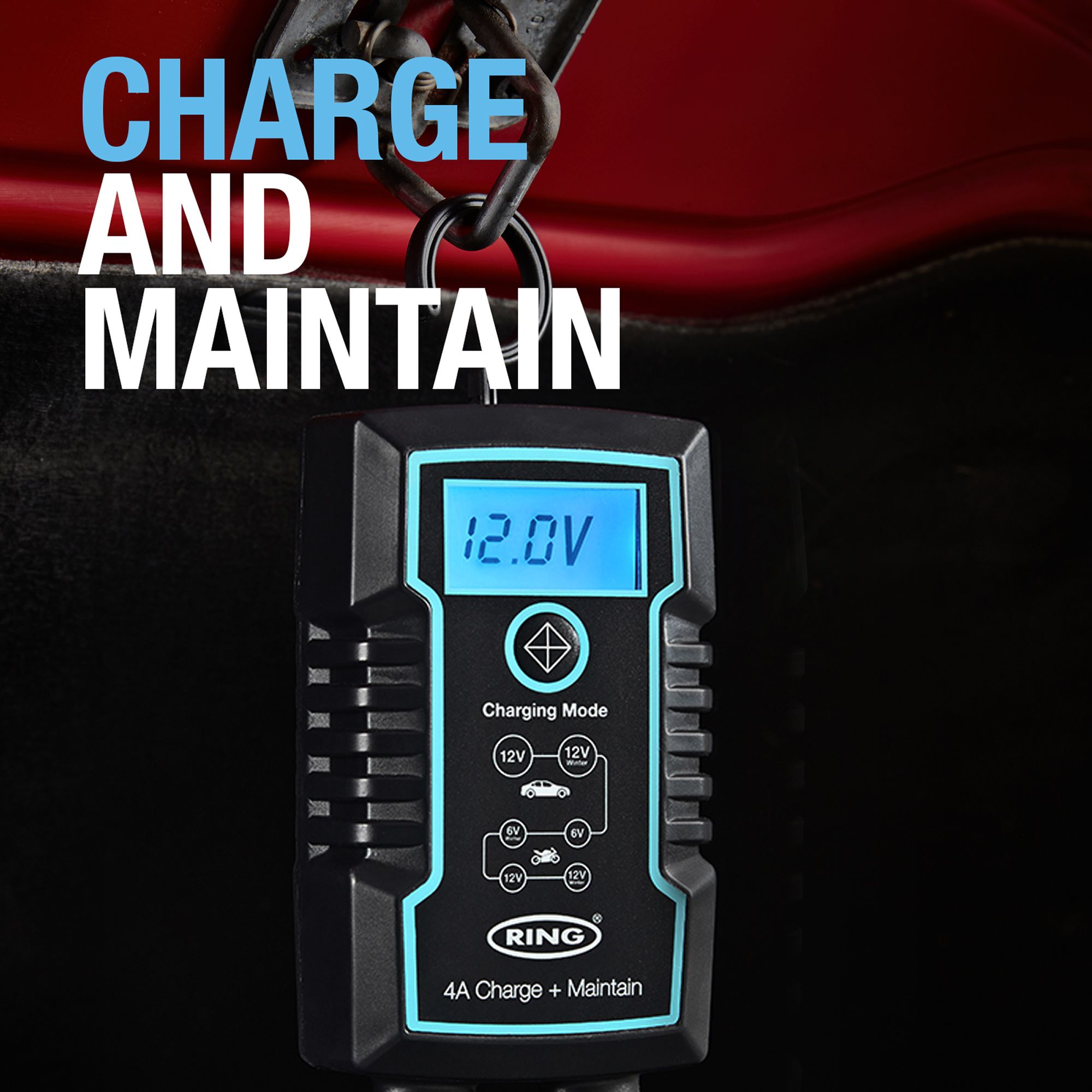 Ring Automotive 800 Series 4A Smart car battery charger