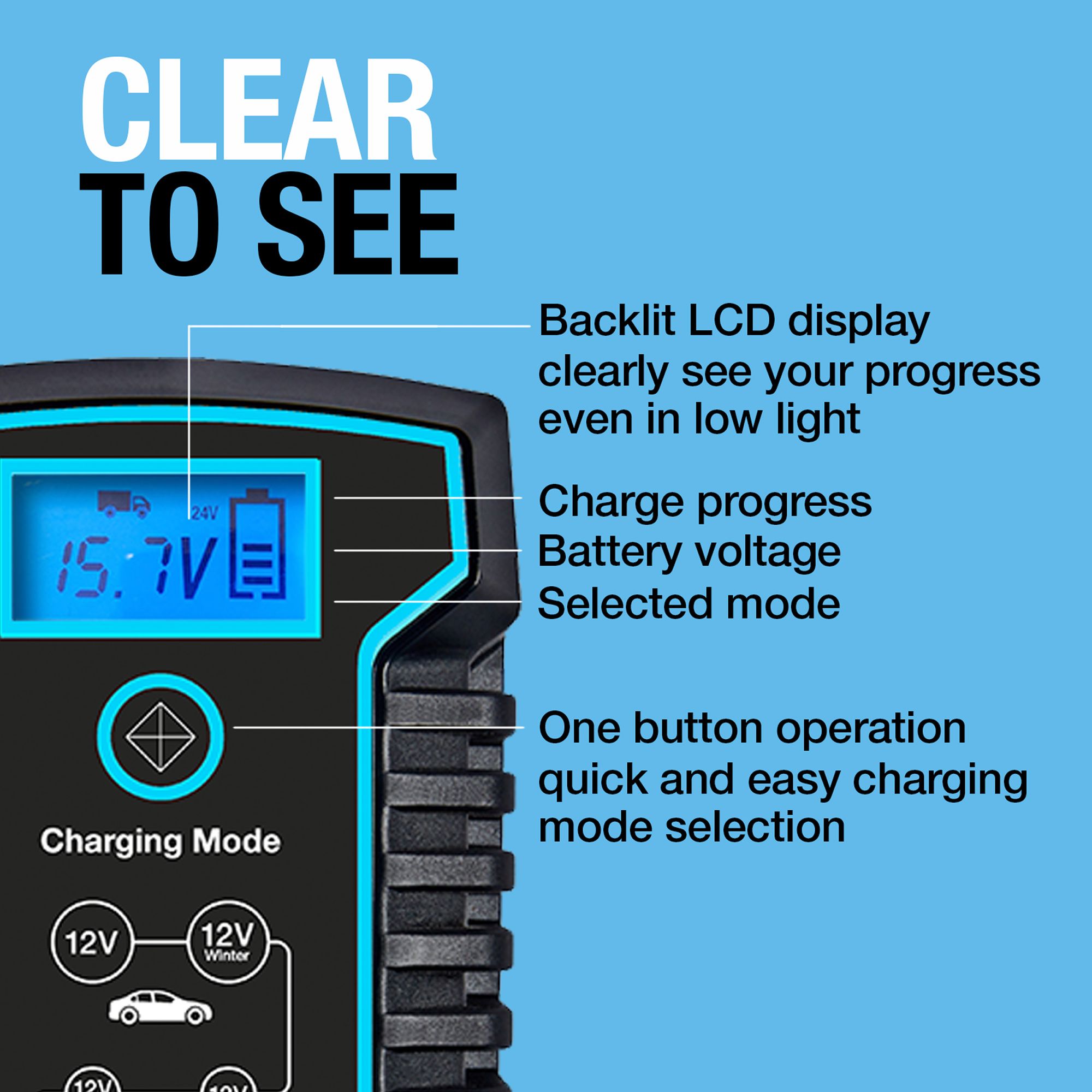 Ring Automotive 800 Series 8A Smart car battery charger