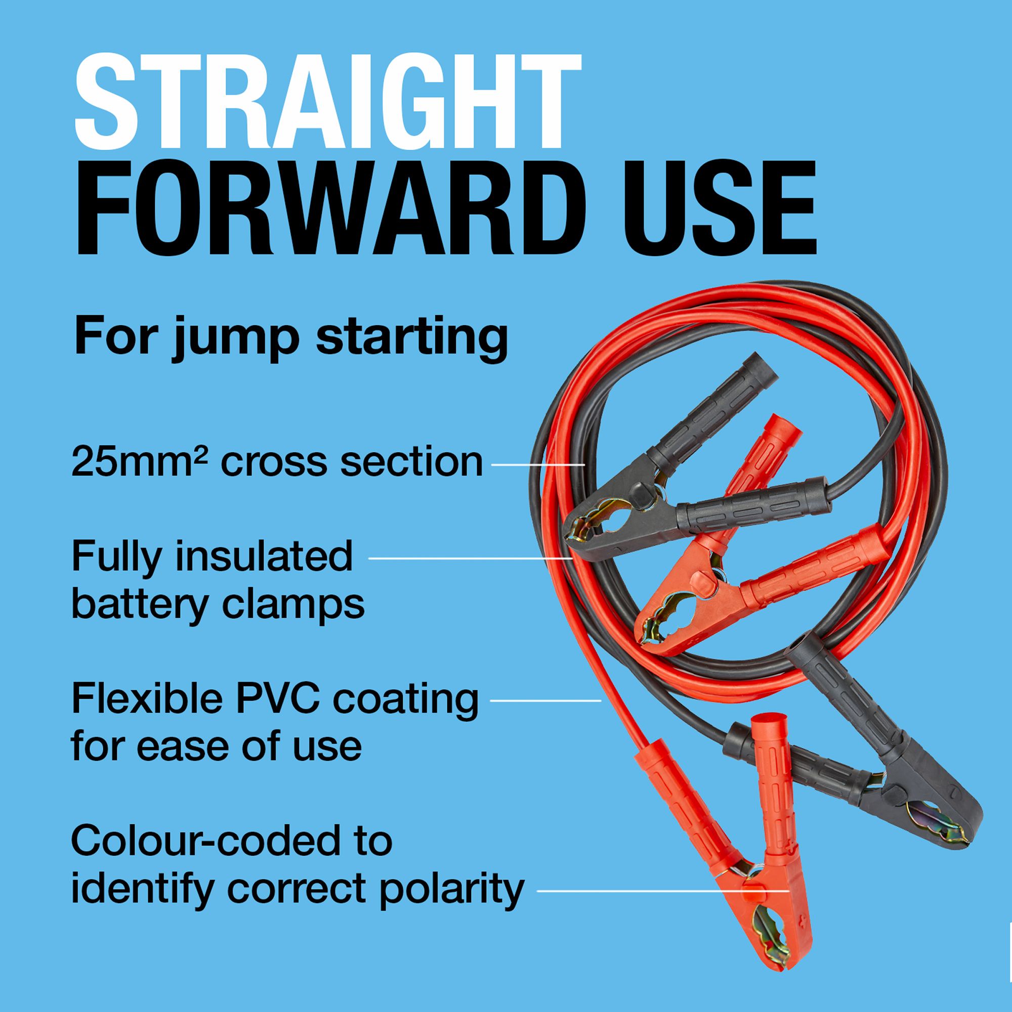 Ring Automotive Professional RBC250A 350mA Jump lead (L)3.5m