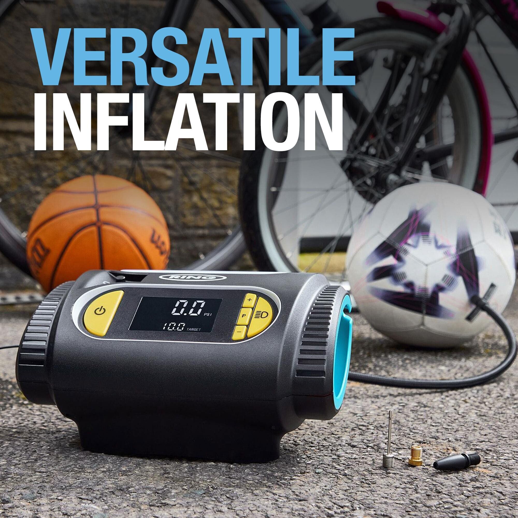 Ring Automotive UltraInflate Black 12V Digital Powered tyre compressor