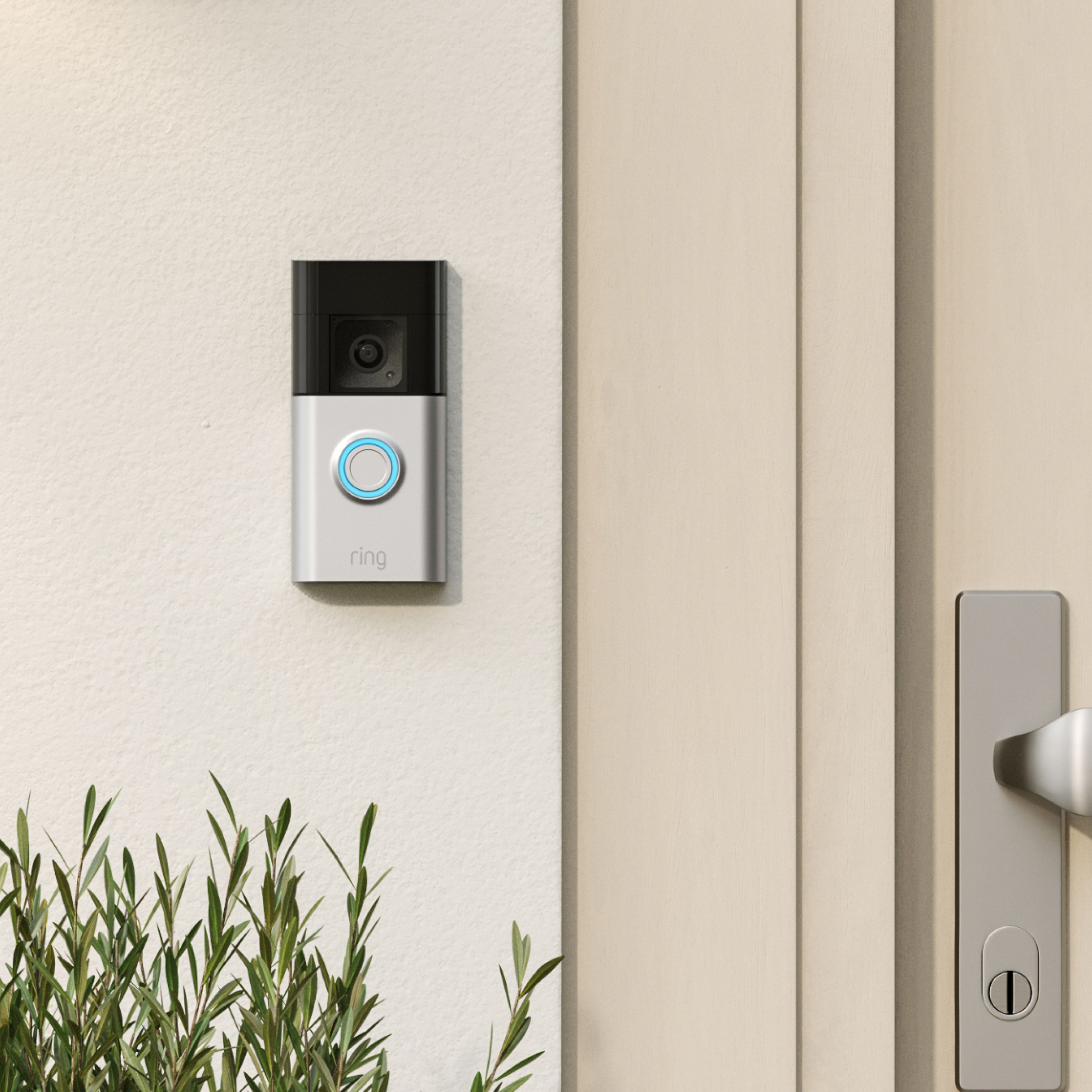 Ring Battery Plus Wireless Silver effect Video doorbell