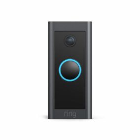 Ring Black Wired Video doorbell
