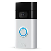 Ring (Generation 2) Satin nickel Wireless Video doorbell