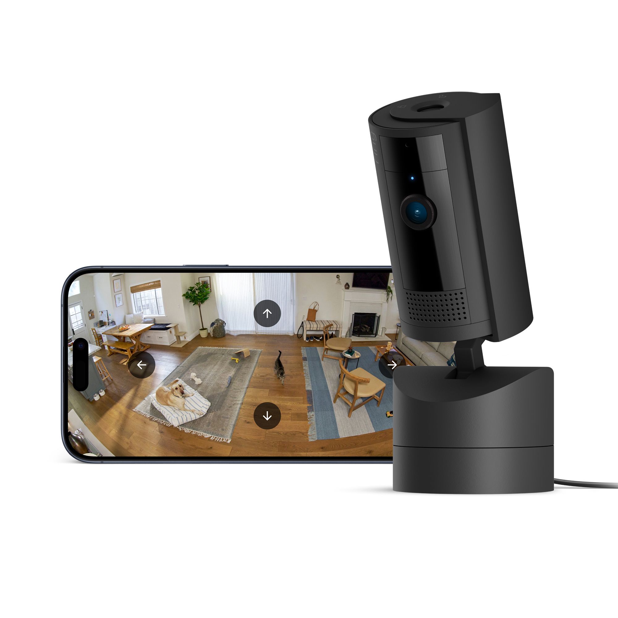 Ring Pan-Tilt Mains-powered All-in-one camera, Black