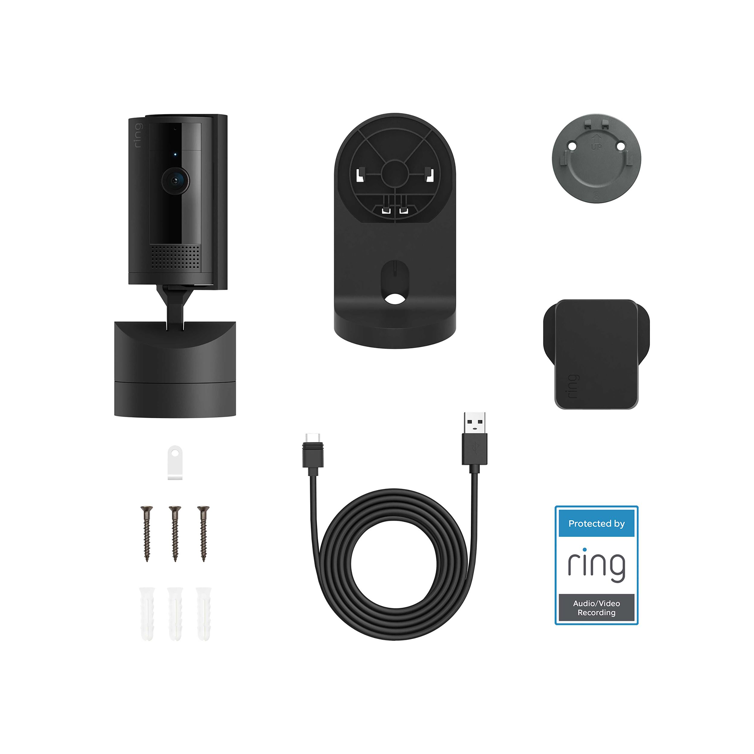 Ring Pan-Tilt Mains-powered All-in-one camera, Black