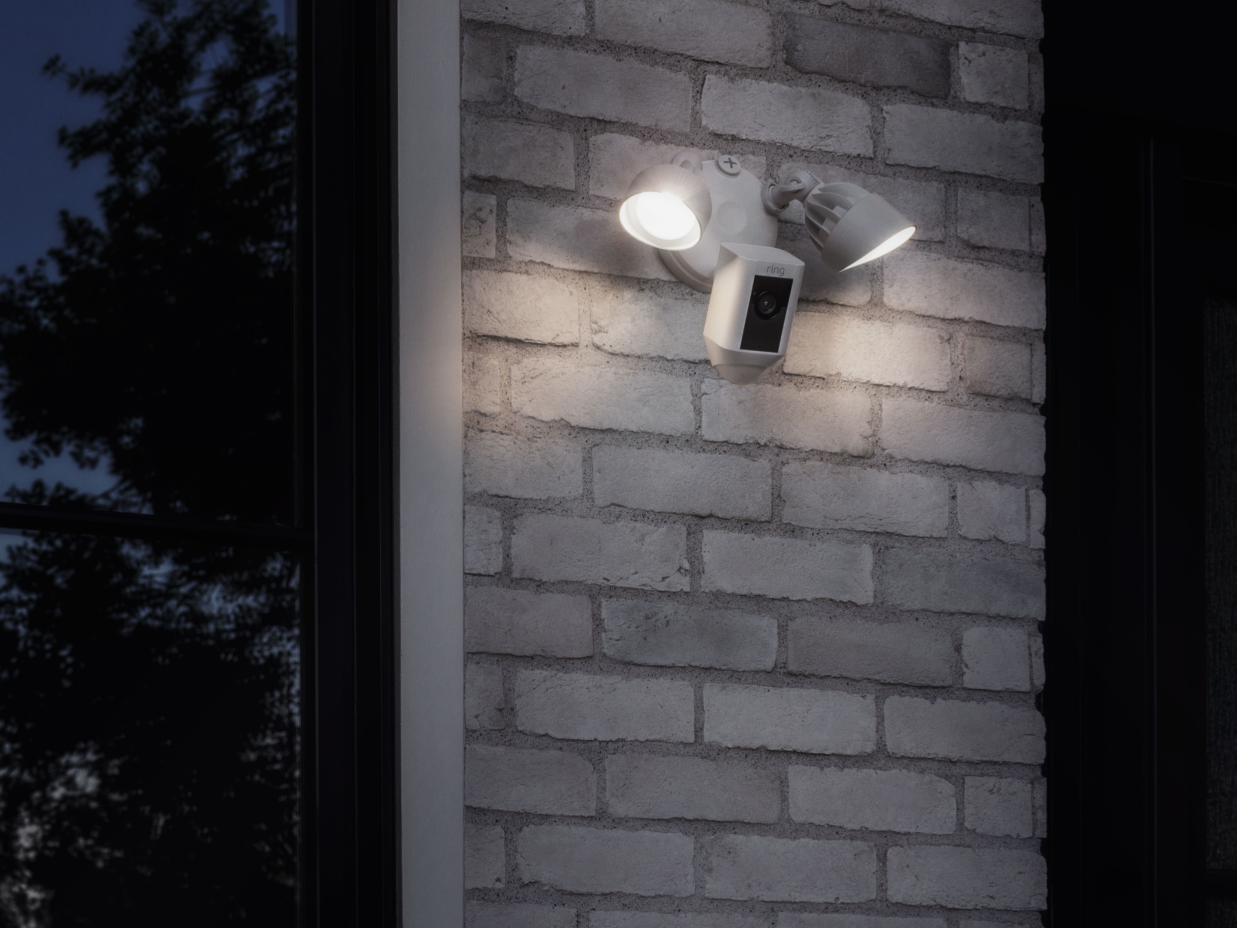Ring Plus 1080p Smart Black Floodlight camera