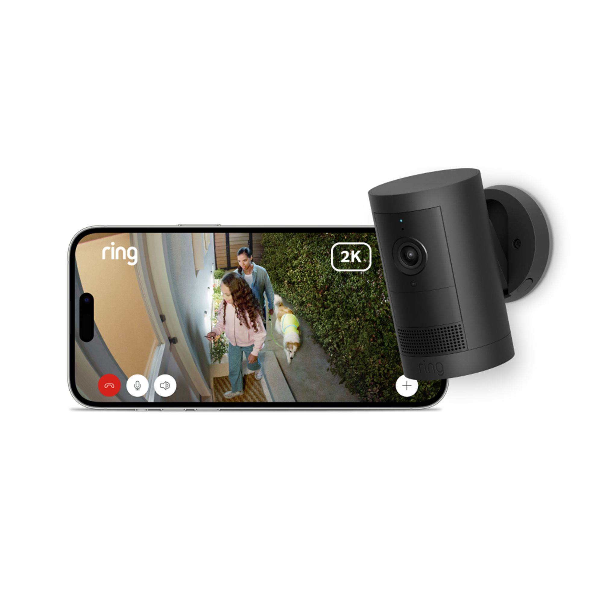 Ring Plus Black Smart battery-powered IP camera