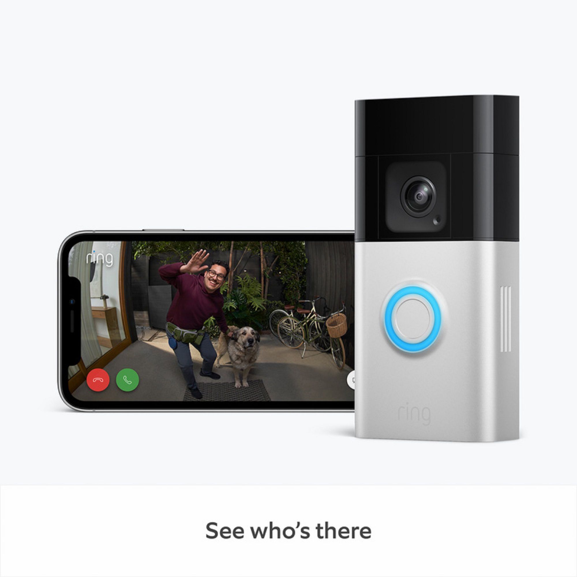 Ring Pro Satin Nickel Wireless Video doorbell