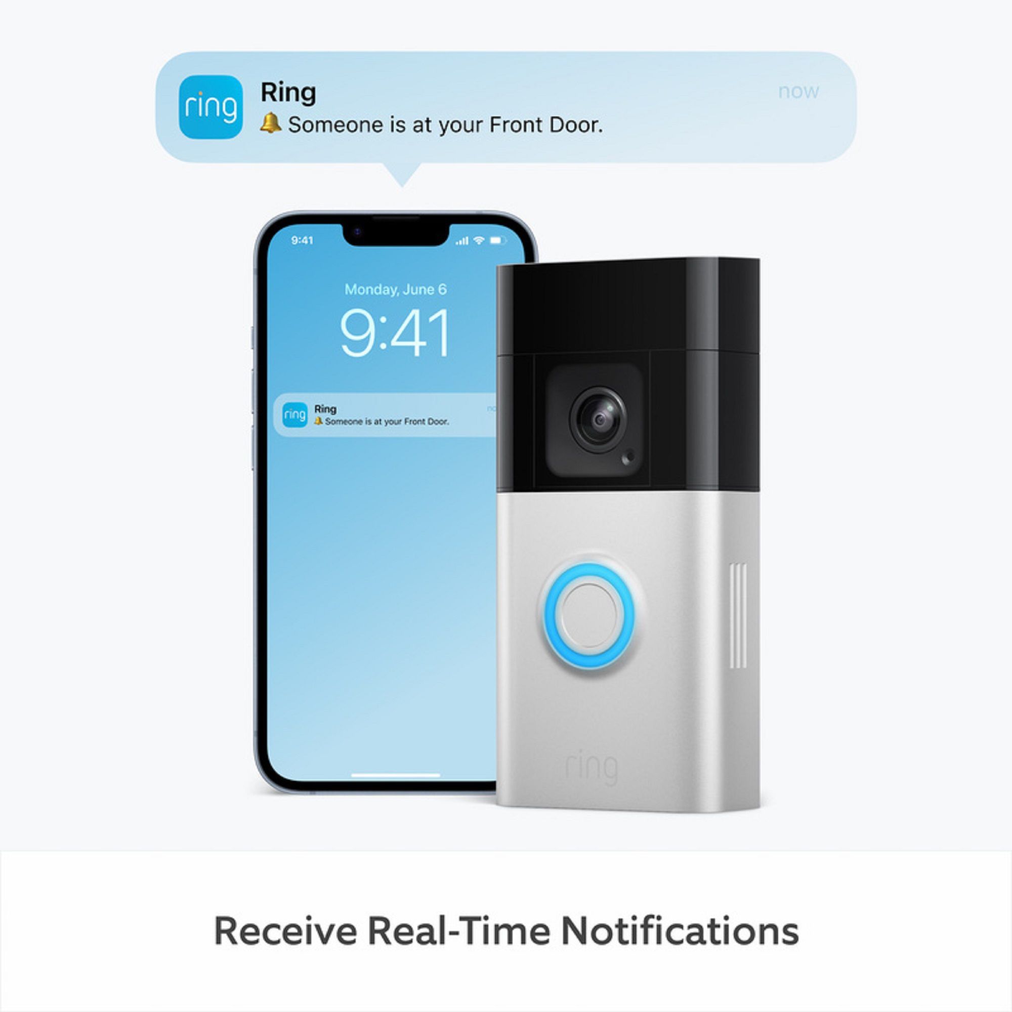 Ring Pro Satin Nickel Wireless Video doorbell