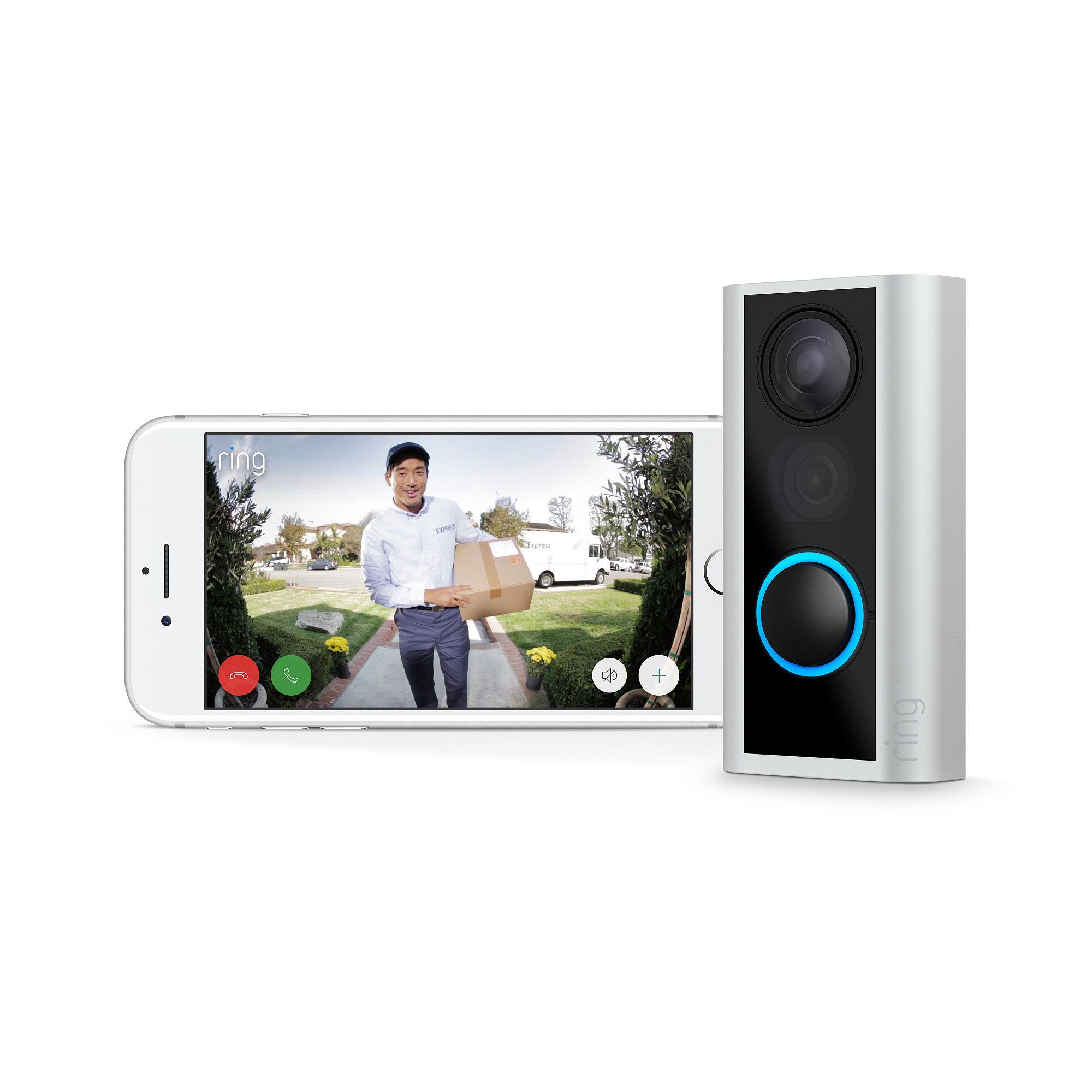 Ring Security Grey Wireless Door view camera