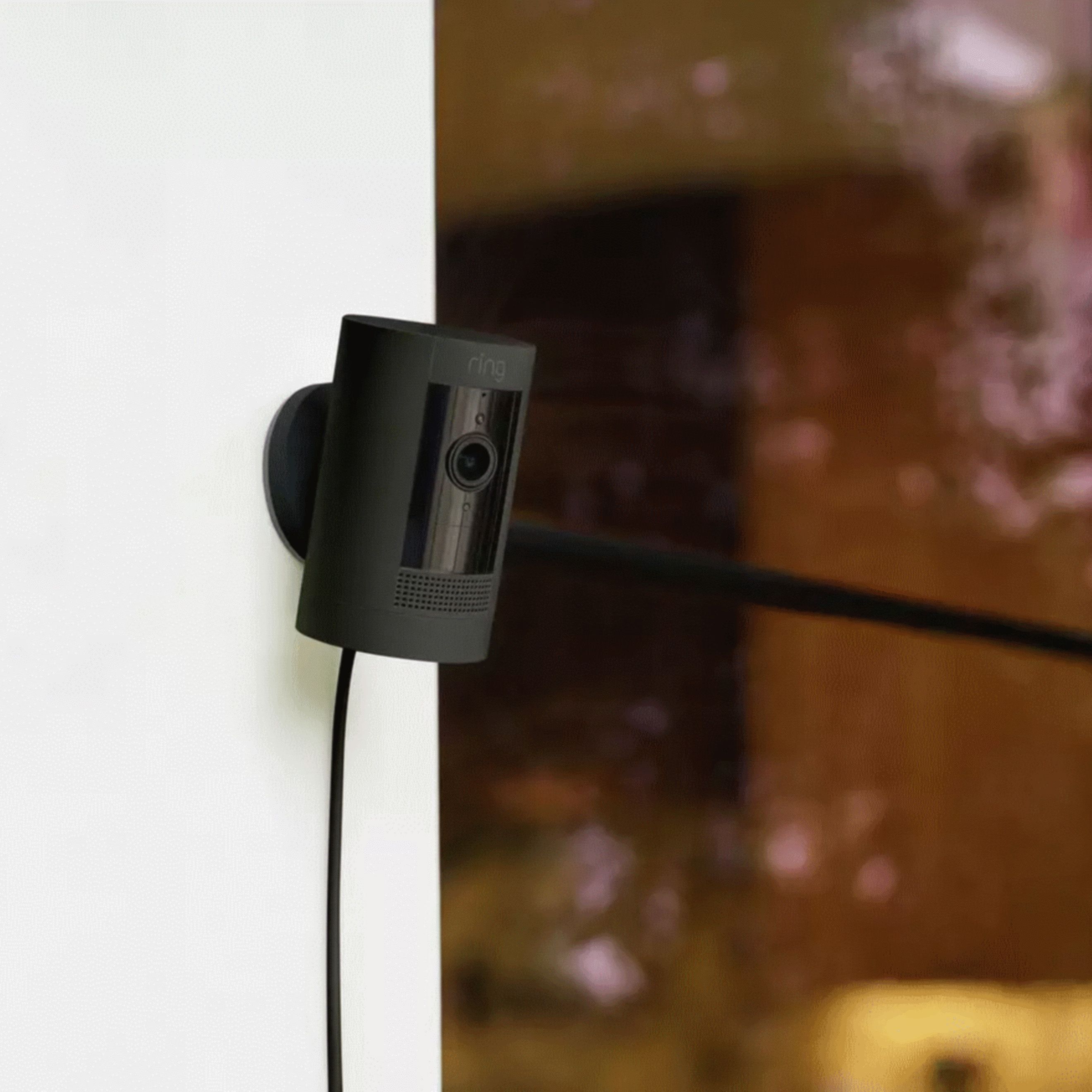 Ring Stick Up Wired Indoor & outdoor Tilt adjustable Smart camera - Black