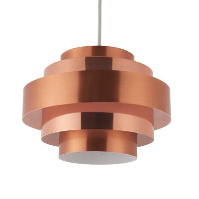 Copper light fitting deals b&q