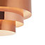 Rizo Copper effect Lamp shade (D)28cm