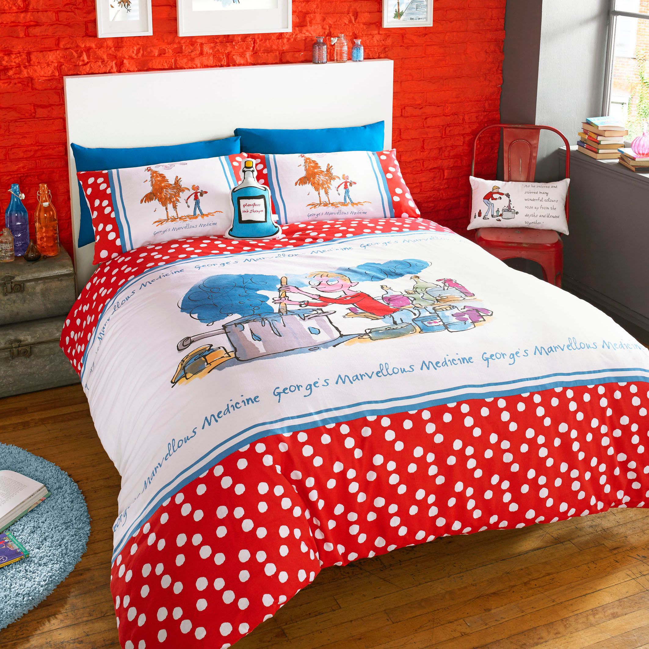 Roald Dahl Marvellous Medicine Multicolour Single Bedding set