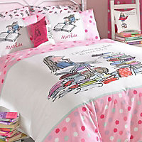 Roald Dahl Matilda Pink Single Bedding set
