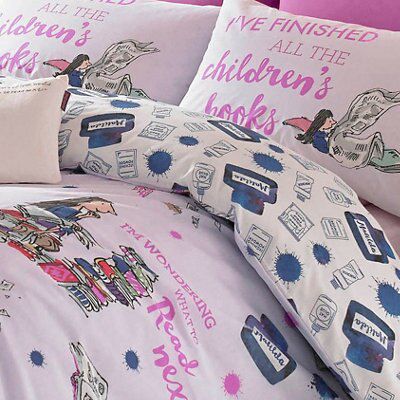 Roald Dahl Matilda Purple Single Bedding set