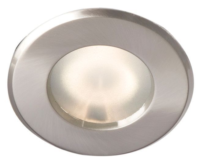 Robus Brushed Chrome effect Downlight 50W IP65 DIY at B&Q