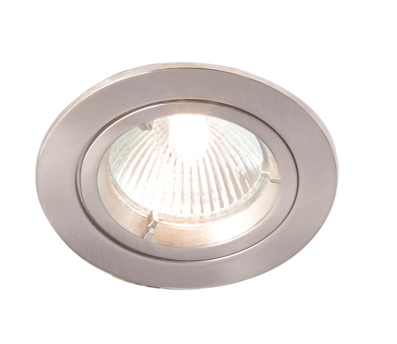 Robus Brushed Chrome effect Downlight 50W DIY at B&Q