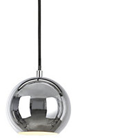 Roccheta Chrome effect 3 Lamp Pendant ceiling light, (Dia)140mm