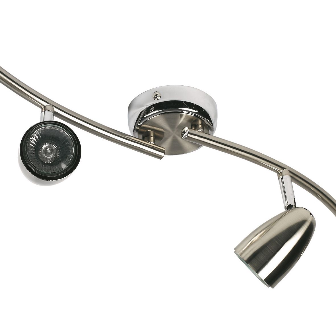 Rocket Chrome effect Mains-powered 4 Spotlight bar
