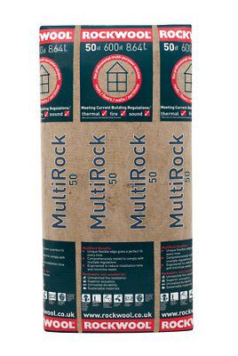 Rockwool Wool 50mm Insulation board (L)1.2m (W)0.6m2
