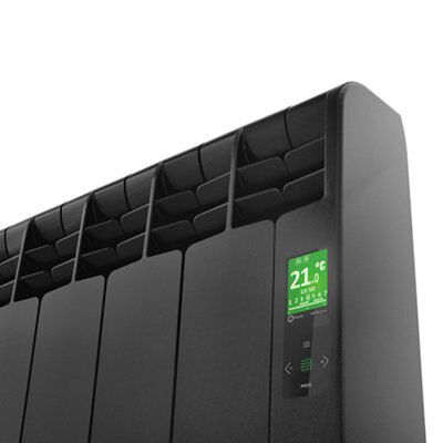 Rointe D series Graphite Horizontal Radiator, (W)1160mm x (H)585mm