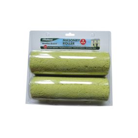 Roller Sleeves Extra long Pile Foam & woven polyester Roller sleeve, Pack of 2