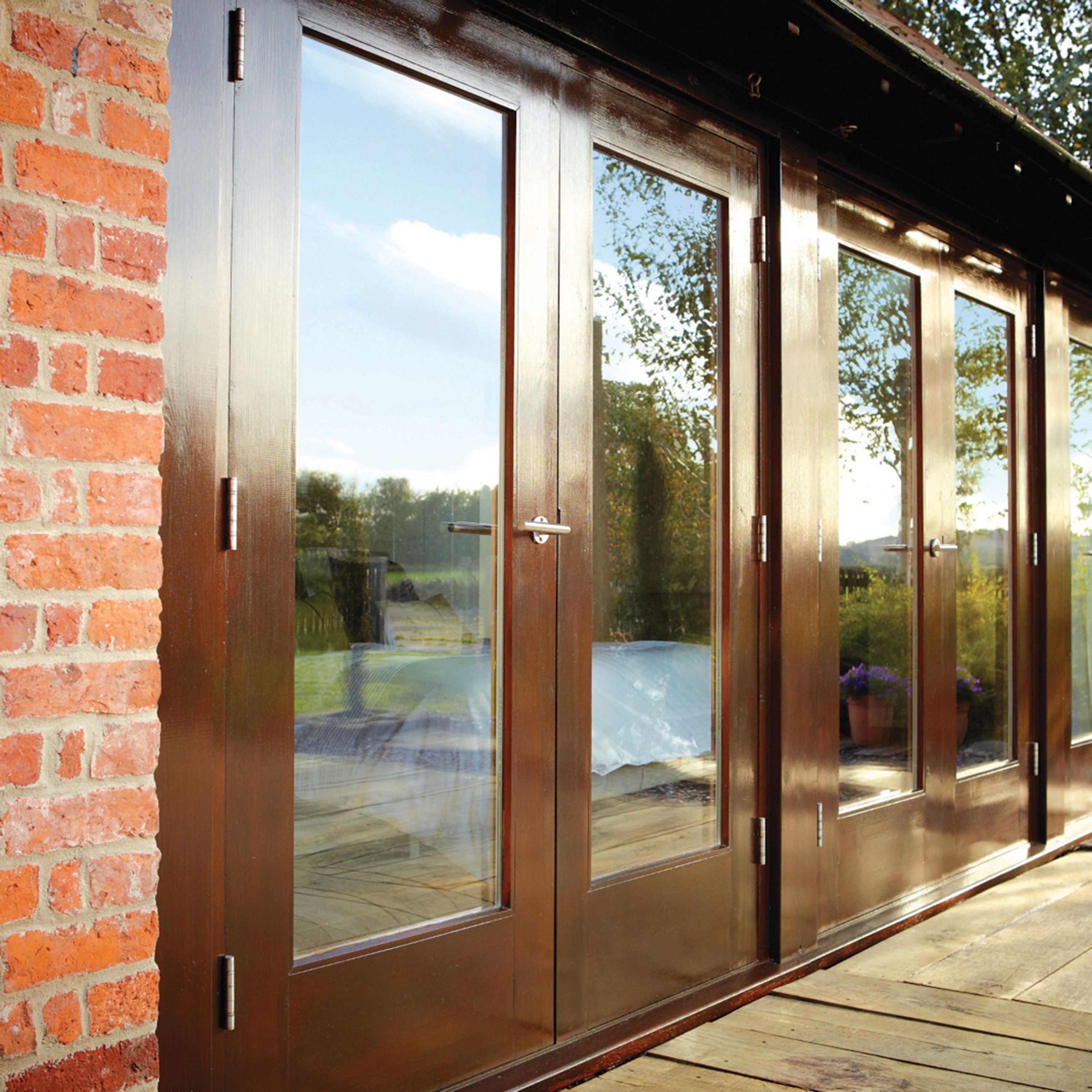 Ronseal 10 Year Dark oak Satin Quick dry Doors & window frames Wood ...