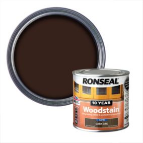 Ronseal 10 Year Dark oak Satin Quick dry Doors & window frames Wood stain, 250ml