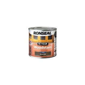 Ronseal 10 Year Dark oak Satin Quick dry Doors & window frames Wood stain, 250ml