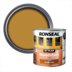 Ronseal 10 Year Natural oak Satin Quick dry Doors & window frames Wood stain, 750ml