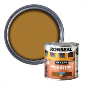 Ronseal 10 Year Oak Satin Quick dry Doors & window frames Wood stain, 250ml