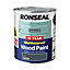Ronseal 10 Year Weatherproof Wood Paint Grey Satin Exterior Wood paint, 750ml Tin