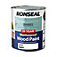 Ronseal 10 Year Weatherproof Wood Paint White Satin Exterior Wood paint, 750ml Tin