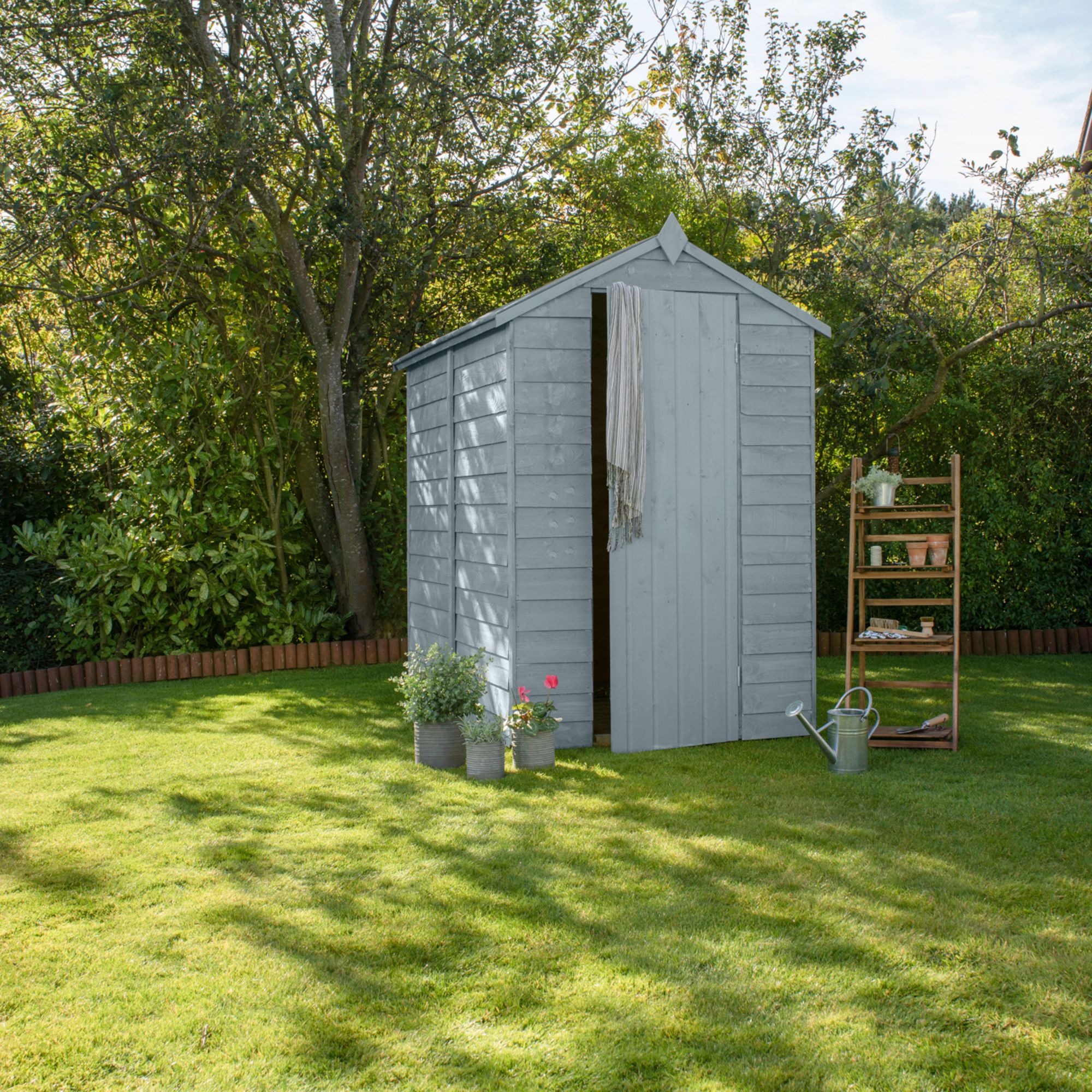 Ronseal 5 Year Fence Life+ Sage Matt Exterior Shed & fence Protector Wood paint, 9L Tub