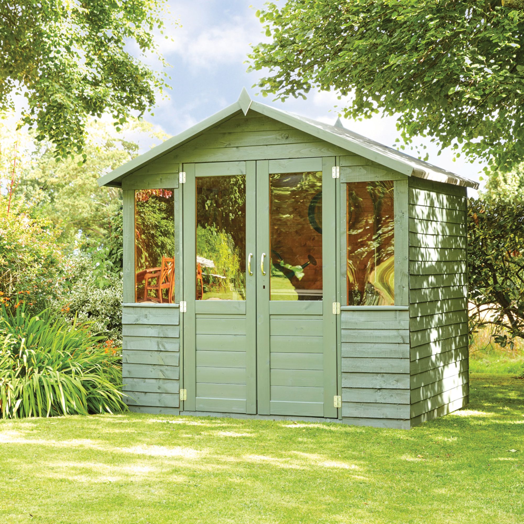 Ronseal 5 Year Fence Life+ Sage Matt Exterior Shed & fence Protector Wood paint, 9L Tub