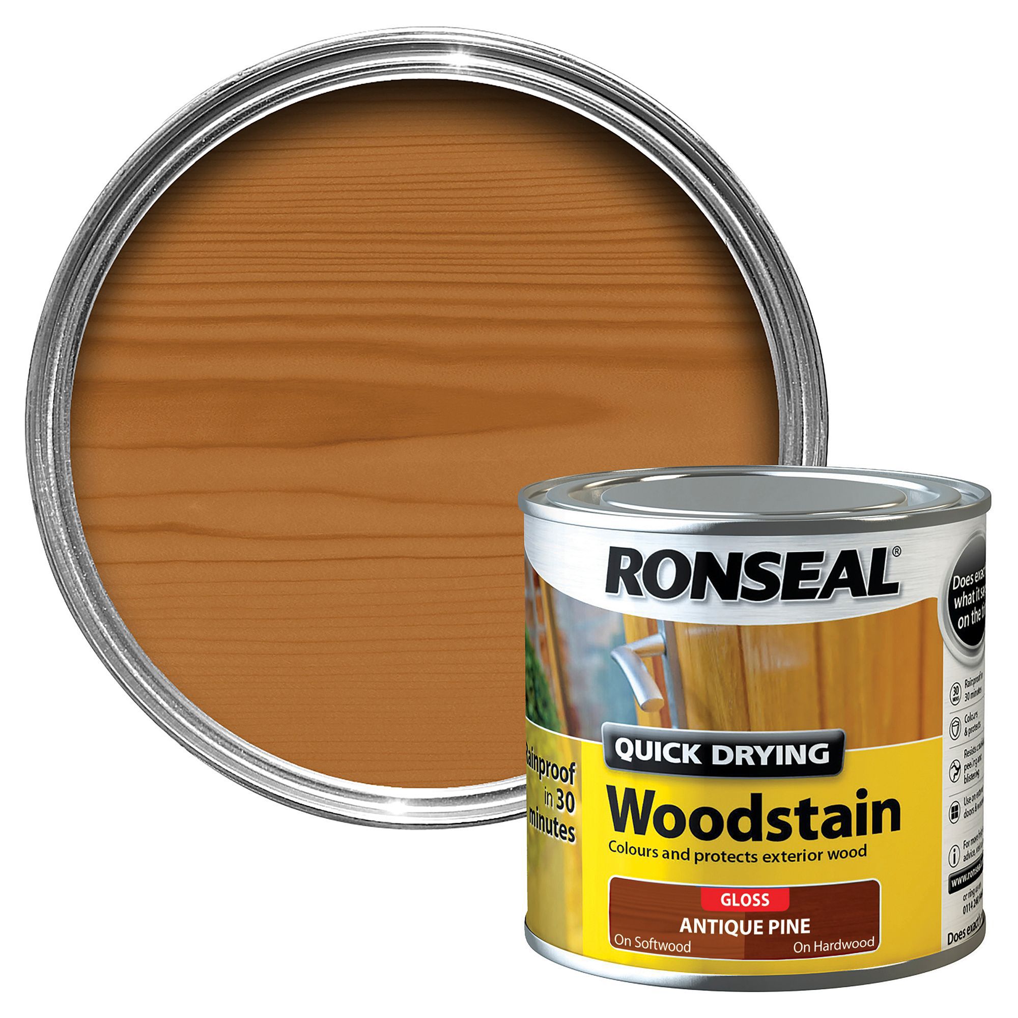 Colours Antique Pine Satin Wood Stain 250ml Diy At B Q