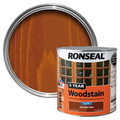 Ronseal Antique pine High satin sheen Wood stain, 2.5L