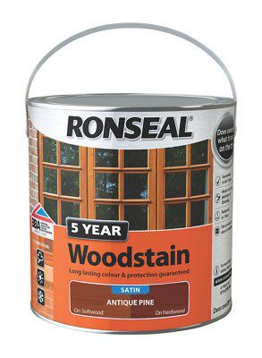 Ronseal Antique pine High satin sheen Wood stain, 2.5L